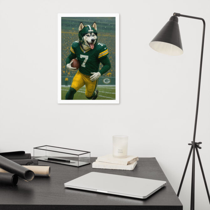 Custom Green Bay Packers Pet Portrait – Framed Poster - Image 6