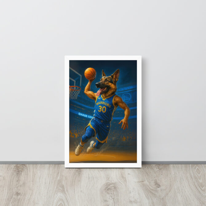 Golden State Warriors Custom Pet Poster – Slam Dunk Art - Image 6