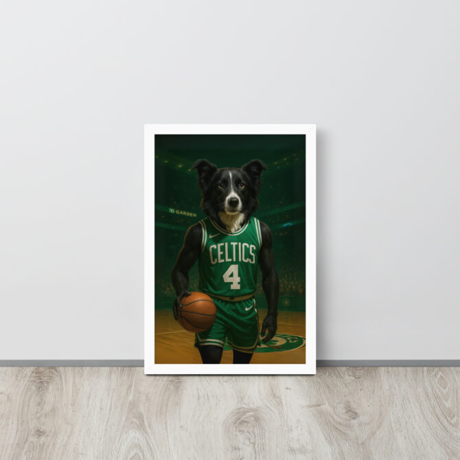 Boston Celtics Custom Pet Poster – Framed Basketball Tribute - Image 7