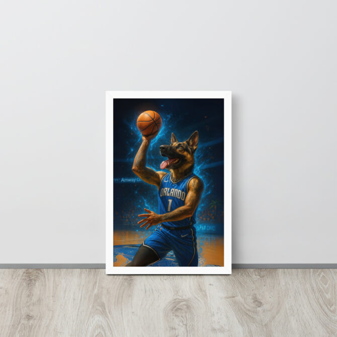Orlando Magic Pet Portrait – Custom Basketball Poster - Image 7