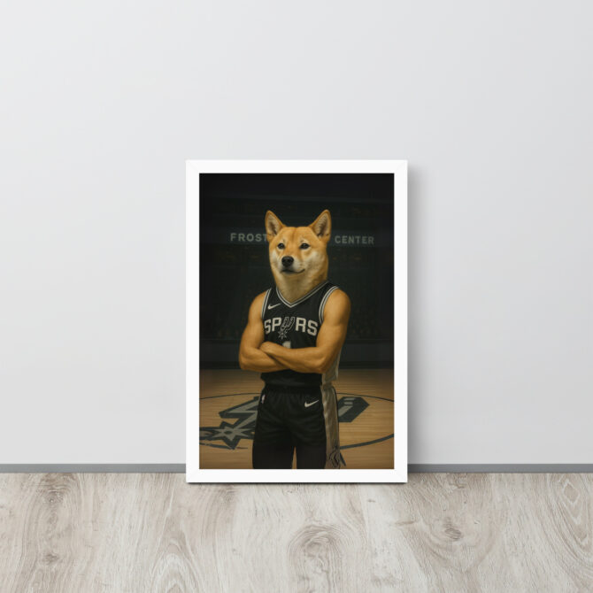 San Antonio Spurs Pet Portrait – Custom Framed Poster - Image 6