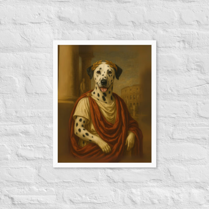 Custom Julius Caesar Pet Portrait – Framed Poster Print - Image 7