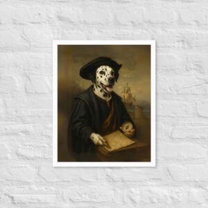 Custom Pet Portrait – Christopher Columbus Poster Art