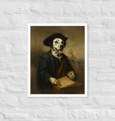 Custom Pet Portrait – Christopher Columbus Poster Art