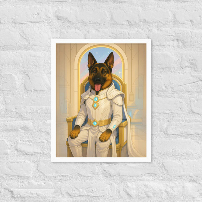 Galactic Princess Warrior – Custom Pet Poster (Star-Inspired) - Image 7