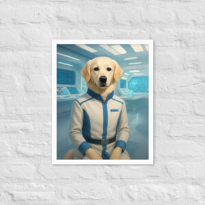 Galactic Science Officer Pet Portrait – Star Trek Inspired
