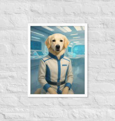 Galactic Science Officer Pet Portrait – Star Trek Inspired