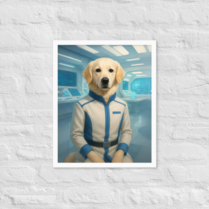 Galactic Science Officer Pet Portrait – Star Trek Inspired