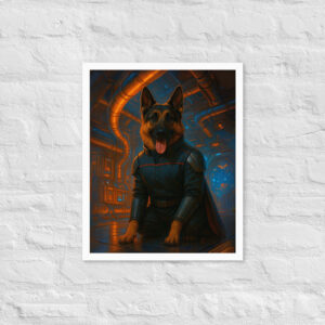 Custom Pet Portrait – “Engineering Officer” (Star Trek Style)