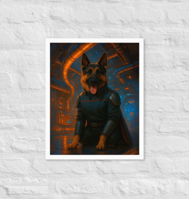 Custom Pet Portrait – “Engineering Officer” (Star Trek Style)