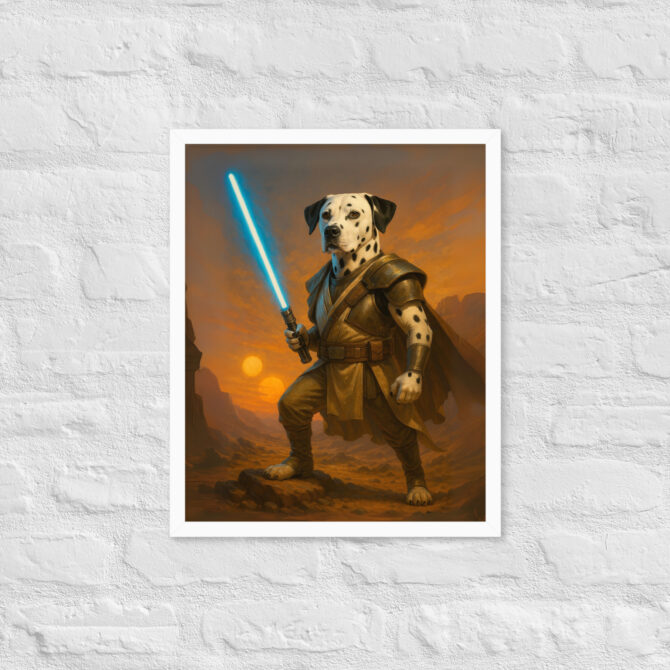 Custom Pet Portrait – Jedi Knight Lightsaber Poster (Inspired by Star Wars) - Image 7