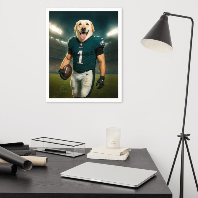 Philadelphia Eagles Pet Portrait – Custom Framed Poster - Image 7