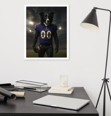 Baltimore Ravens Pet Portrait – Custom Framed Poster