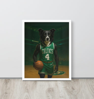 Boston Celtics Custom Pet Poster – Framed Basketball Tribute