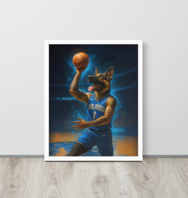 Orlando Magic Pet Portrait – Custom Basketball Poster