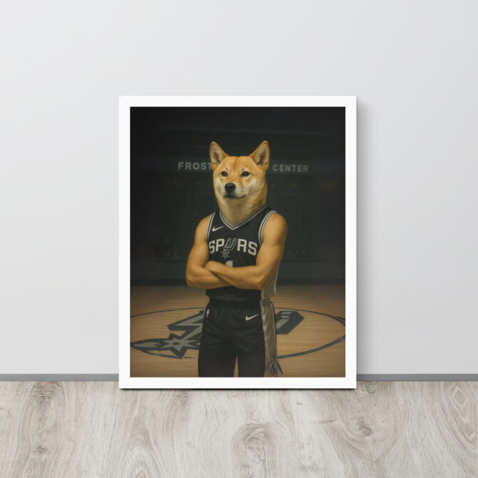 San Antonio Spurs Pet Portrait – Custom Framed Poster - Image 7