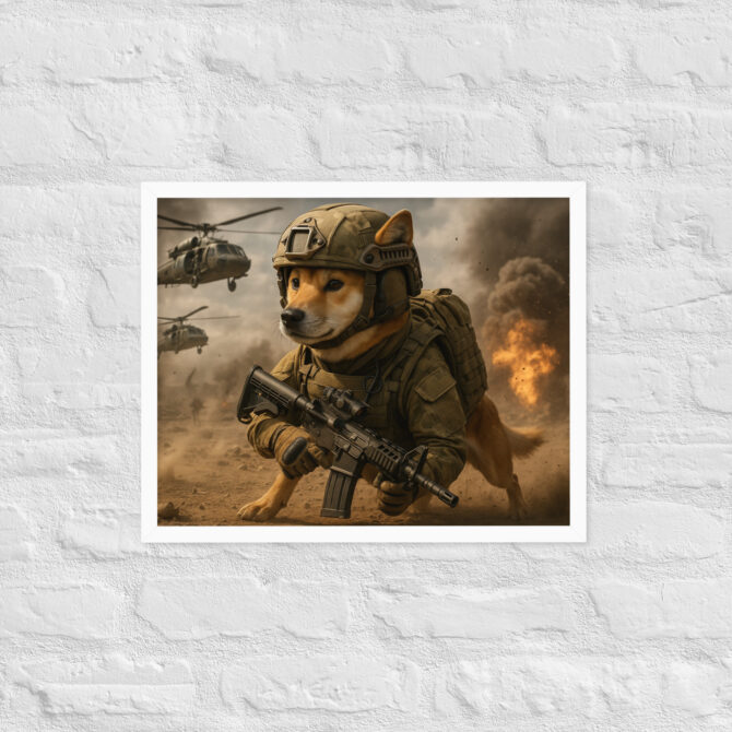 Battlefield Soldier Dog – Custom Military Pet Poster - Image 8