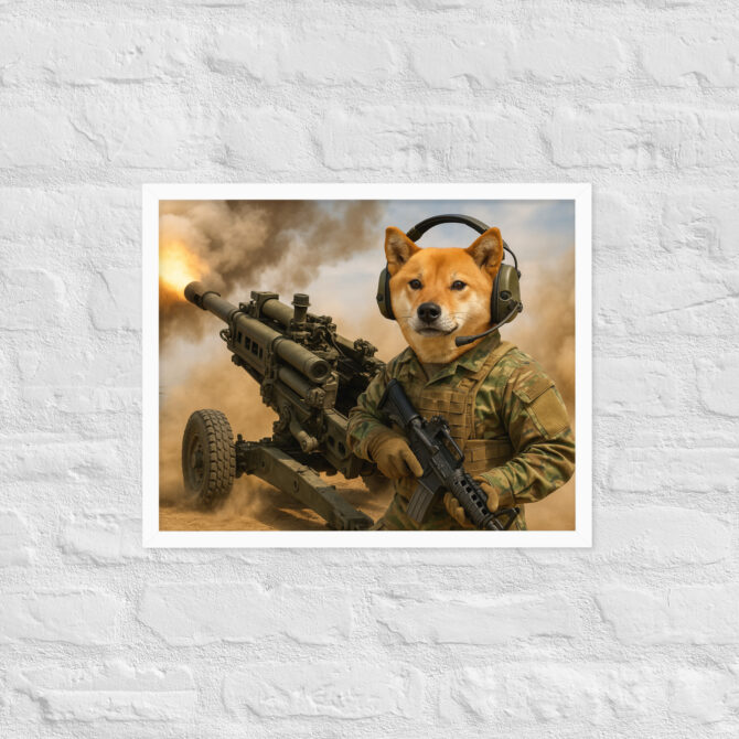 M777 Howitzer Pet Portrait – Custom Army Art Print - Image 8