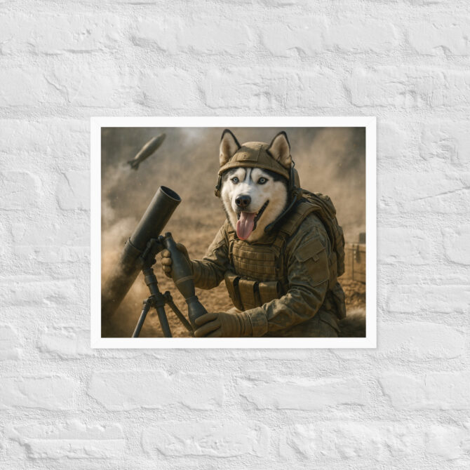 Mortar Operator Pet Portrait – Custom Military Poster - Image 8