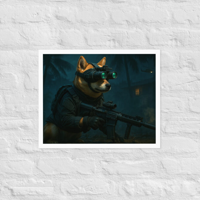 Custom SEAL Team 6 Pet Portrait – Military Framed Poster - Image 8
