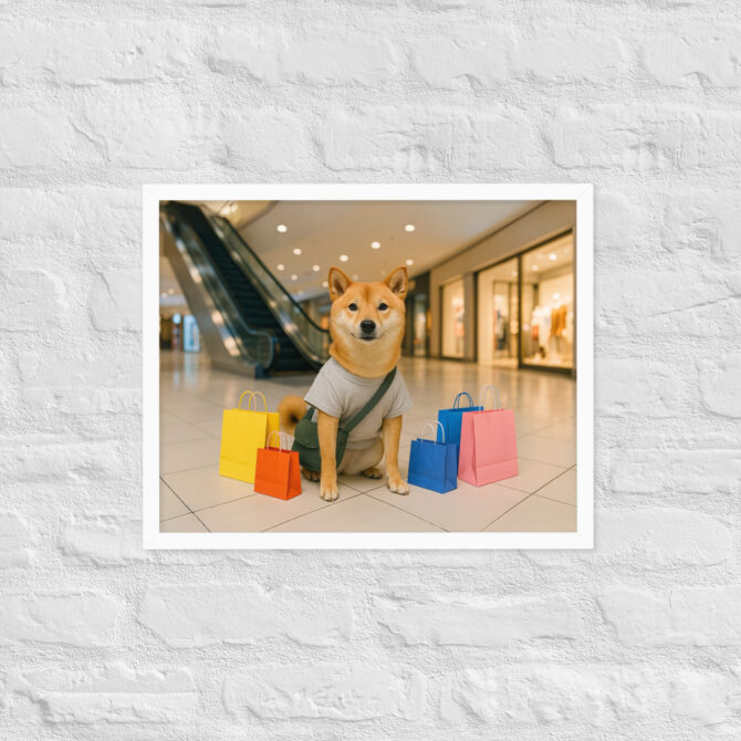 Custom Pet Shopping Artwork – Mall Day Poster Print - Image 8