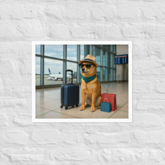 Custom Pet Travel Poster – Airport Explorer Artwork - Image 8