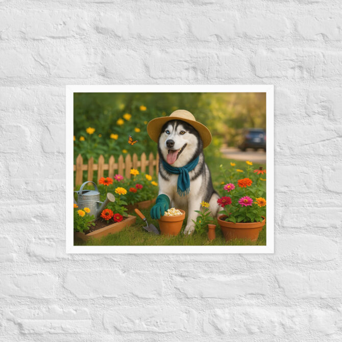 Custom Pet Gardening Poster – Flower Bed Supervisor - Image 8