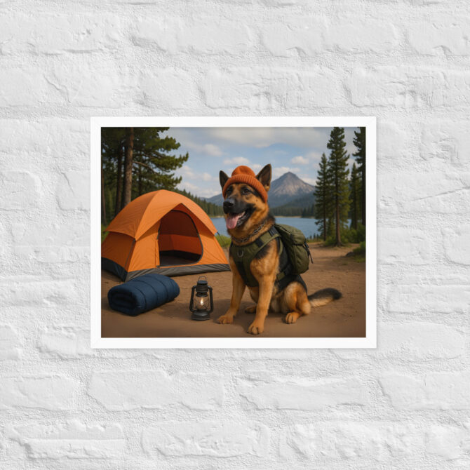 Camping Tent Hero Custom Pet Poster – Framed Artwork - Image 8