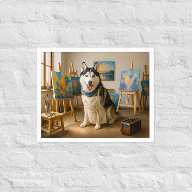 Custom Pet Portrait – Painting Studio Artist Poster - Image 8