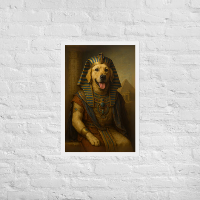 Pharaoh Pet Portrait – Custom World Culture Framed Poster - Image 8