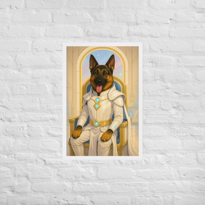 Galactic Princess Warrior – Custom Pet Poster (Star-Inspired) - Image 8