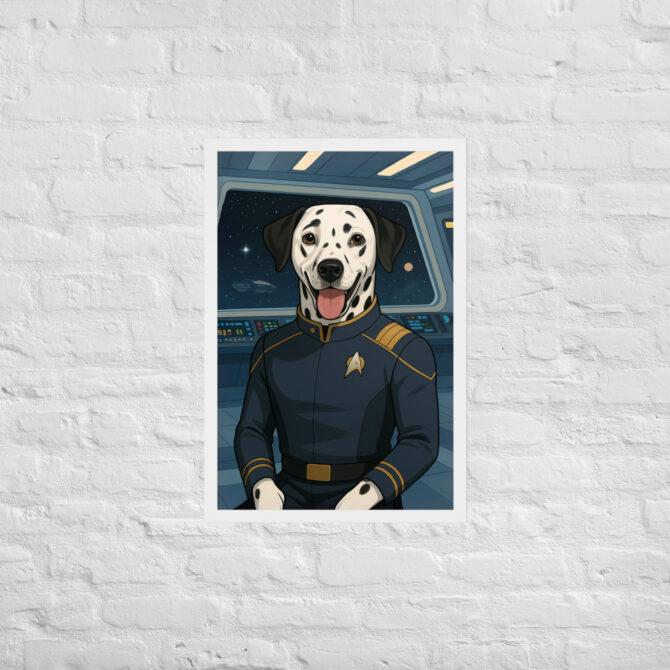 Spacefleet Captain Custom Pet Portrait – Inspired by Star Trek - Image 8