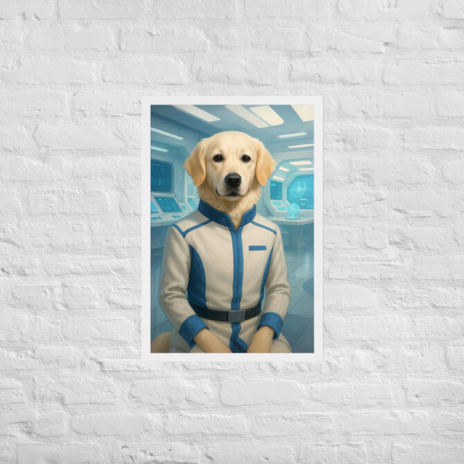 Galactic Science Officer Pet Portrait – Star Trek Inspired - Image 8