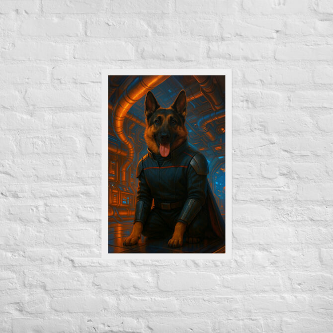 Custom Pet Portrait – “Engineering Officer” (Star Trek Style) - Image 8