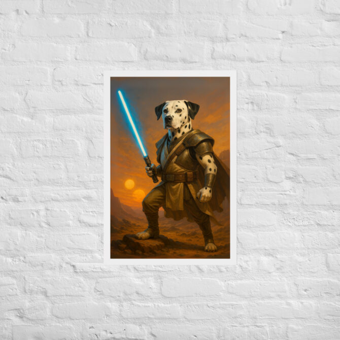 Custom Pet Portrait – Jedi Knight Lightsaber Poster (Inspired by Star Wars) - Image 8