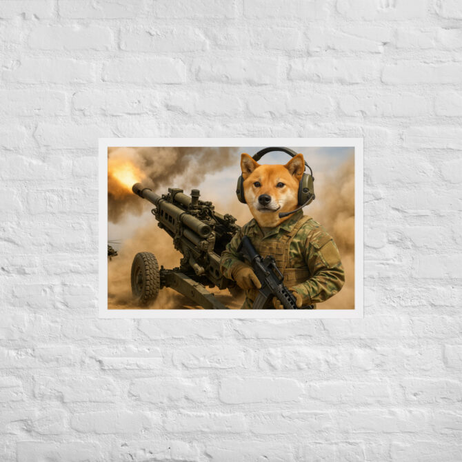 M777 Howitzer Pet Portrait – Custom Army Art Print - Image 9