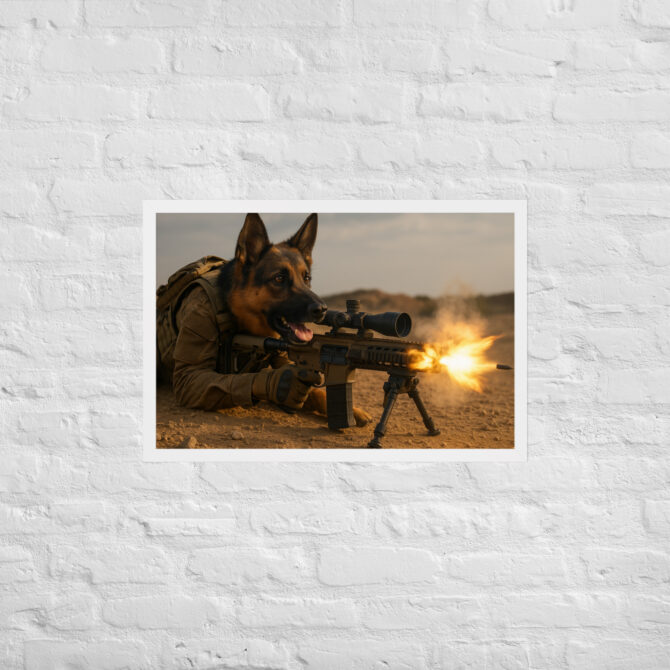 Sniper Dog – Custom Military Pet Poster Art - Image 9