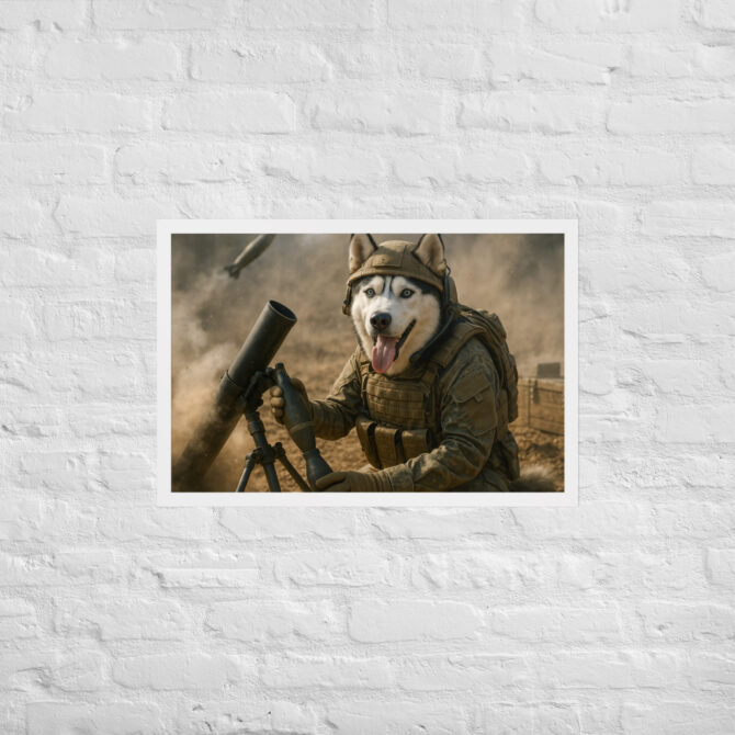 Mortar Operator Pet Portrait – Custom Military Poster - Image 9