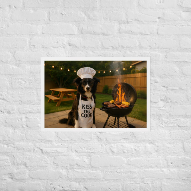 Custom Pet BBQ Poster – Backyard Grillmaster Style - Image 9