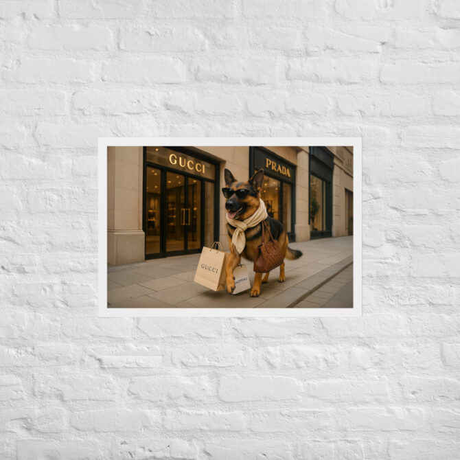 Luxury Pet Shopping Portrait – Boutique Style Poster - Image 9