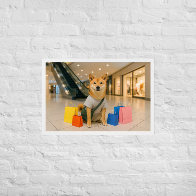 Custom Pet Shopping Artwork – Mall Day Poster Print - Image 9