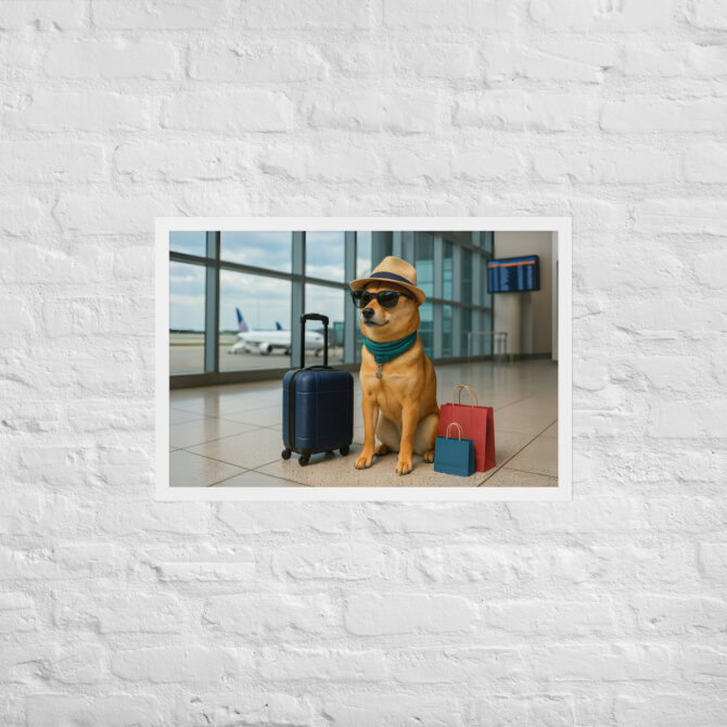 Custom Pet Travel Poster – Airport Explorer Artwork - Image 9