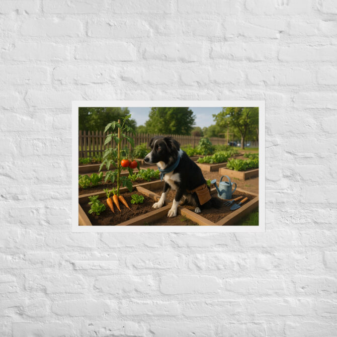 Custom Pet Gardening Poster – Vegetable Patch Grower - Image 9