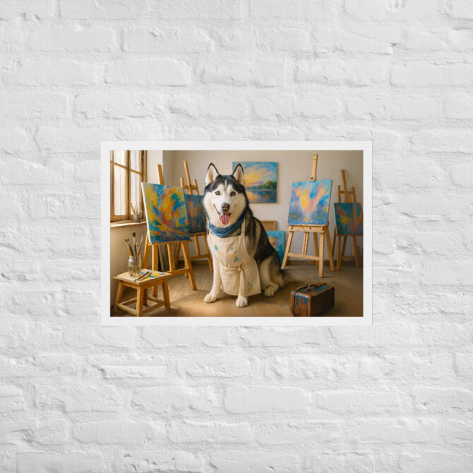 Custom Pet Portrait – Painting Studio Artist Poster - Image 9