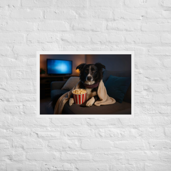 Couch Potato Pet Poster – Movie Night Framed Artwork - Image 9
