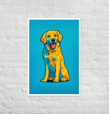 Bold Comic Book Style Pet Portrait – Custom Framed Poster