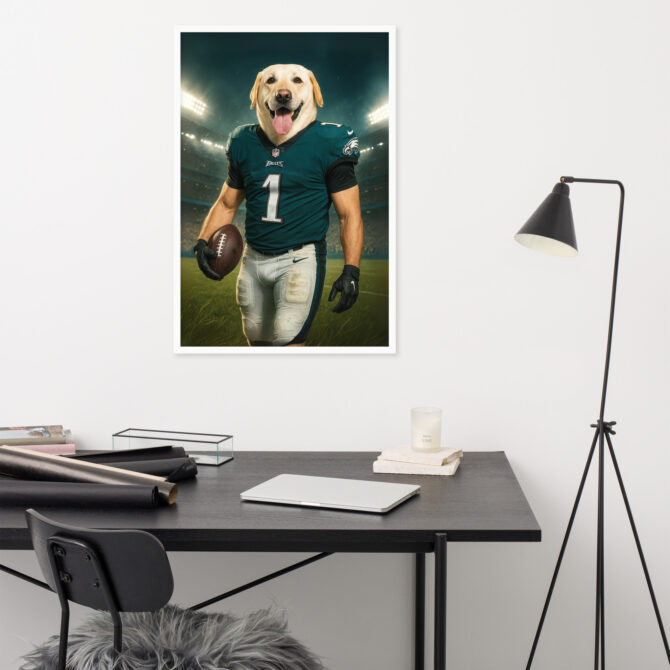 Philadelphia Eagles Pet Portrait – Custom Framed Poster - Image 8