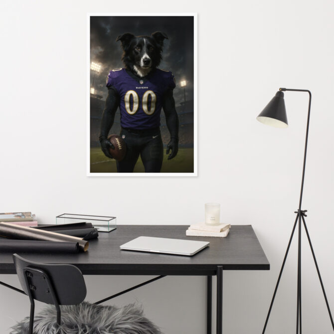 Baltimore Ravens Pet Portrait – Custom Framed Poster - Image 8