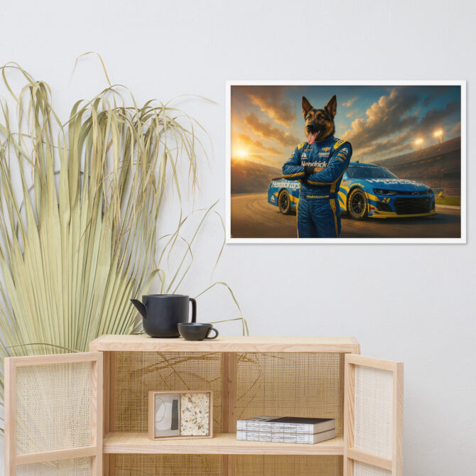 Custom NASCAR Pet Portrait – Hendrick Racing Scene Poster - Image 8
