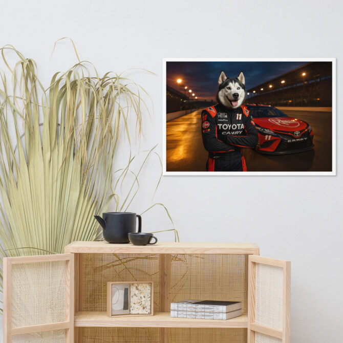 Joe Gibbs Racing Pet Portrait – NASCAR Framed Poster - Image 8